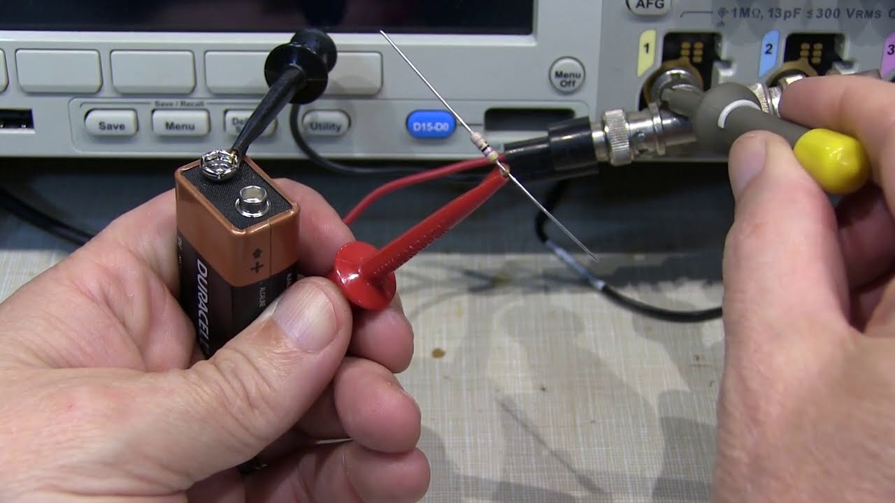 Measure length of coax, etc. with your scope, a battery and a resistor